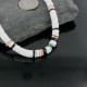 Handmade Certified Authentic Navajo .925 Sterling Silver Spiny Oyster, Turquoise and Graduated Heishi Native American Necklace 370953186827