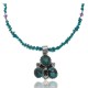 Handmade Certified Authentic Navajo .925 Sterling Silver Turquoise and Amethyst Native American Necklace 390688237998