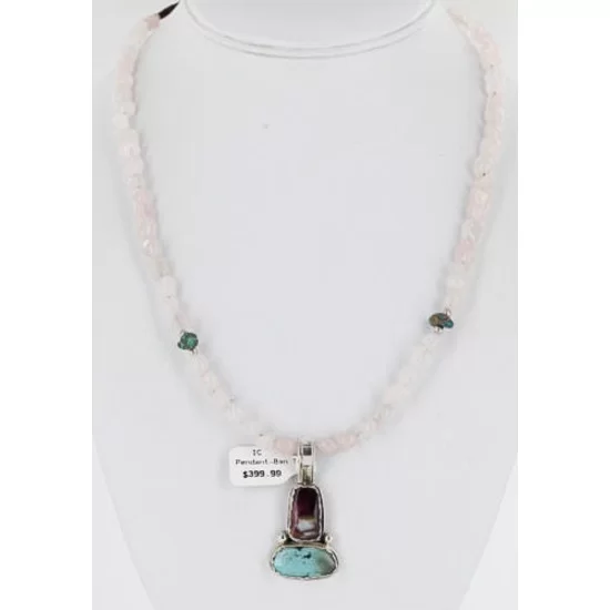 Handmade Certified Authentic Navajo .925 Sterling Silver Turquoise and PURPLE Spiny Oyster Native American Necklace 390851756423 Handmade Certified Authentic Navajo .925 Sterling Silver Turquoise and PURPLE Spiny Oyster Native American Necklace 390851756423
