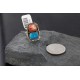 Handmade Certified Authentic Navajo .925 Sterling Silver Turquoise and Spiny Oyster Native American Ring  390743358907