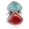Handmade Certified Authentic Navajo .925 Sterling Silver Turquoise and Spiny Oyster Native American Ring 390839318225 Handmade Certified Authentic Navajo .925 Sterling Silver Turquoise and Spiny Oyster Native American Ring 390839318225