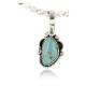 Handmade Certified Authentic Navajo .925 Sterling Silver Turquoise and White Howlite Native American Necklace & Pendant 390784383882