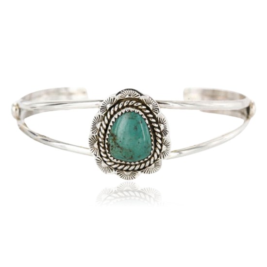 Handmade Certified Authentic Navajo .925 Sterling Silver Turquoise Native American Bracelet 371068597064