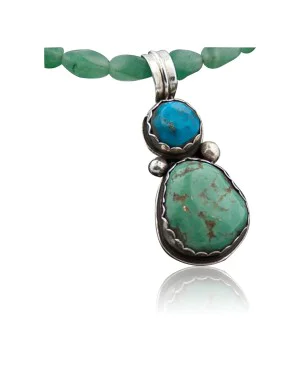 Handmade Certified Authentic Navajo .925 Sterling Silver Turquoise Native American Necklace 370856206166 Handmade Certified Authentic Navajo .925 Sterling Silver Turquoise Native American Necklace 370856206166