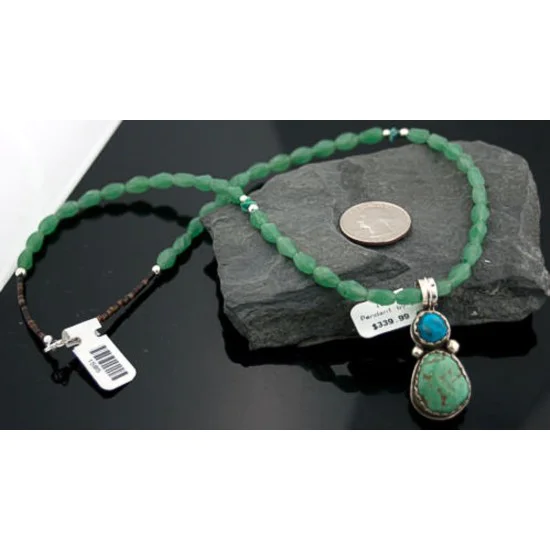 Handmade Certified Authentic Navajo .925 Sterling Silver Turquoise Native American Necklace 370856206166 Handmade Certified Authentic Navajo .925 Sterling Silver Turquoise Native American Necklace 370856206166