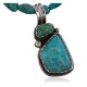 Handmade Certified Authentic Navajo .925 Sterling Silver  Turquoise Native American Necklace 370886492449