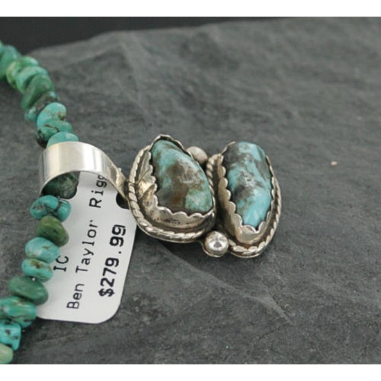 Handmade Certified Authentic Navajo .925 Sterling Silver Turquoise Native American Necklace 370930063845 Handmade Certified Authentic Navajo .925 Sterling Silver Turquoise Native American Necklace 370930063845