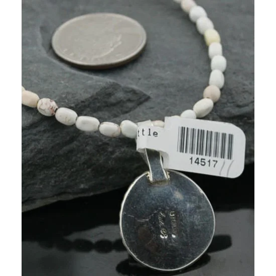 Handmade Certified Authentic Navajo .925 Sterling Silver Turquoise Native American Necklace 370970386601