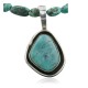 Handmade Certified Authentic Navajo .925 Sterling Silver Turquoise Native American Necklace 370970792926