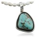 Handmade Certified Authentic Navajo .925 Sterling Silver Turquoise Native American Necklace 370971111291