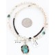 Handmade Certified Authentic Navajo .925 Sterling Silver Turquoise Native American Necklace 371018742513