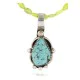 Handmade Certified Authentic Navajo .925 Sterling Silver Turquoise Native American Necklace 371020868767