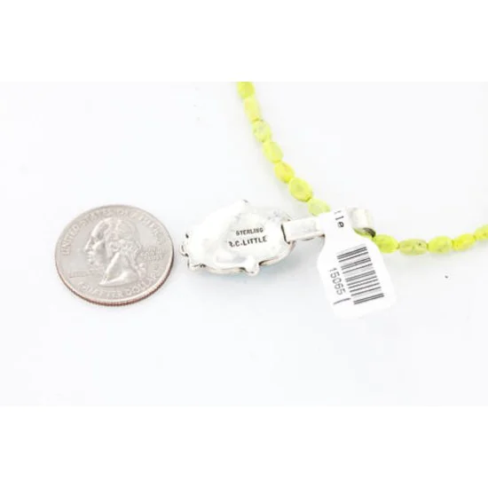 Handmade Certified Authentic Navajo .925 Sterling Silver Turquoise Native American Necklace 371020868767