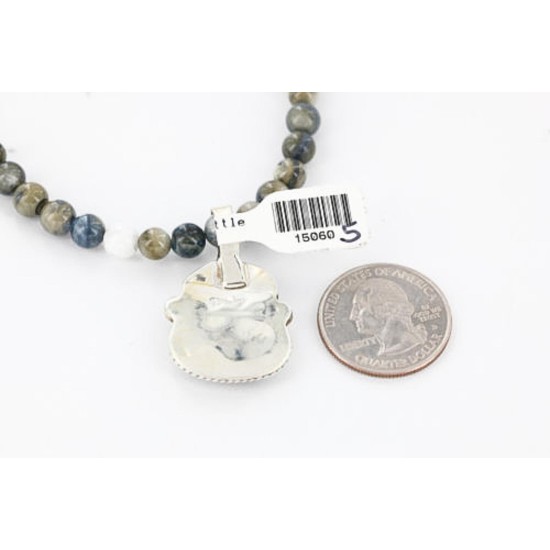 Handmade Certified Authentic Navajo .925 Sterling Silver Turquoise Native American Necklace 371029409820 Handmade Certified Authentic Navajo .925 Sterling Silver Turquoise Native American Necklace 371029409820