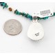 Handmade Certified Authentic Navajo .925 Sterling Silver Turquoise Native American Necklace 371136429324