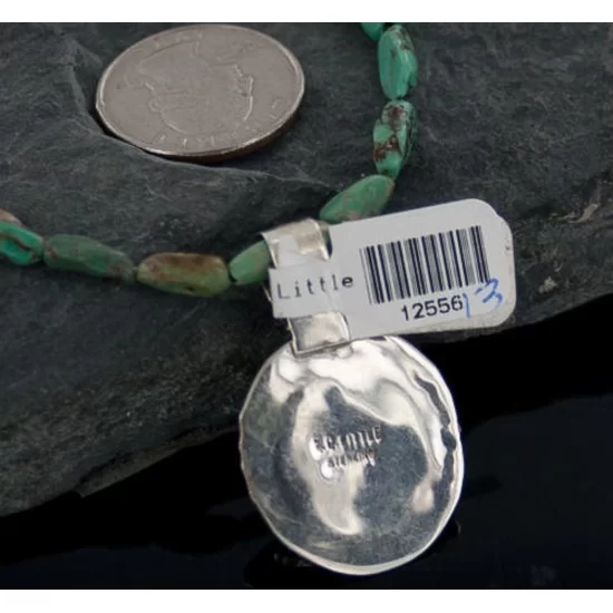 Handmade Certified Authentic Navajo .925 Sterling Silver Turquoise Native American Necklace 390654582187 Handmade Certified Authentic Navajo .925 Sterling Silver Turquoise Native American Necklace 390654582187