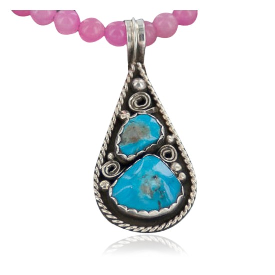 Handmade Certified Authentic Navajo .925 Sterling Silver Turquoise Native American Necklace 390654599448 Handmade Certified Authentic Navajo .925 Sterling Silver Turquoise Native American Necklace 390654599448