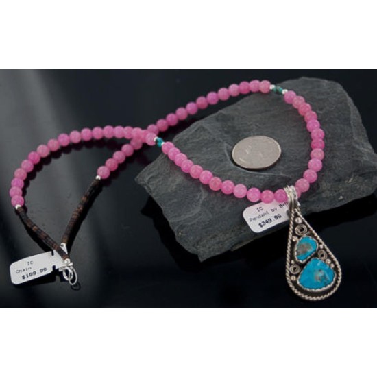 Handmade Certified Authentic Navajo .925 Sterling Silver Turquoise Native American Necklace 390654599448 Handmade Certified Authentic Navajo .925 Sterling Silver Turquoise Native American Necklace 390654599448