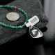 Handmade Certified Authentic Navajo .925 Sterling Silver Turquoise Native American Necklace 390661148286