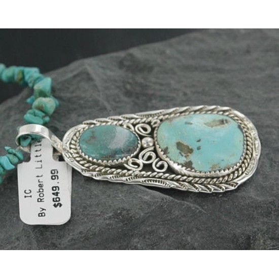 Handmade Certified Authentic Navajo .925 Sterling Silver Turquoise Native American Necklace 390661995864 Handmade Certified Authentic Navajo .925 Sterling Silver Turquoise Native American Necklace 390661995864