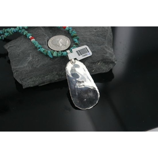 Handmade Certified Authentic Navajo .925 Sterling Silver Turquoise Native American Necklace 390661995864 Handmade Certified Authentic Navajo .925 Sterling Silver Turquoise Native American Necklace 390661995864