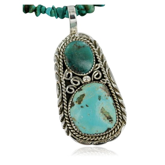 Handmade Certified Authentic Navajo .925 Sterling Silver Turquoise Native American Necklace 390661995864 Handmade Certified Authentic Navajo .925 Sterling Silver Turquoise Native American Necklace 390661995864