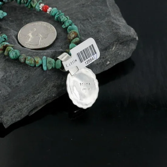 Handmade Certified Authentic Navajo .925 Sterling Silver Turquoise Native American Necklace 390666087324 Handmade Certified Authentic Navajo .925 Sterling Silver Turquoise Native American Necklace 390666087324
