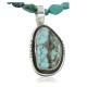 Handmade Certified Authentic Navajo .925 Sterling Silver Turquoise Native American Necklace 390713371501