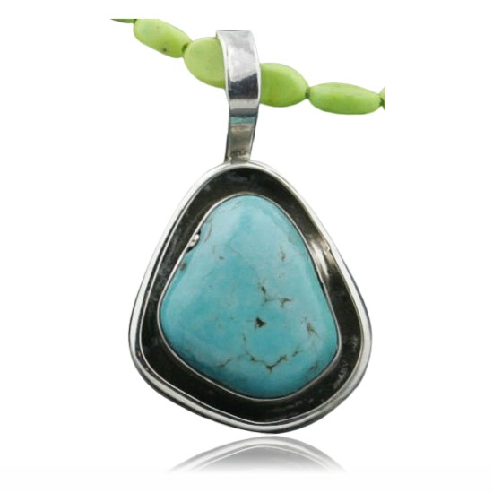 Handmade Certified Authentic Navajo .925 Sterling Silver Turquoise Native American Necklace 390731980759 Handmade Certified Authentic Navajo .925 Sterling Silver Turquoise Native American Necklace 390731980759