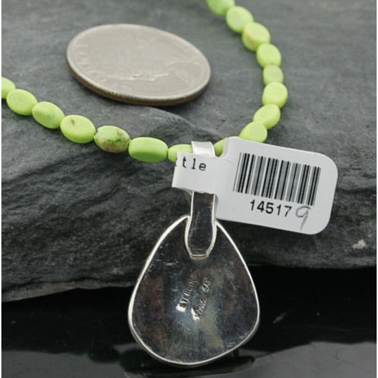 Handmade Certified Authentic Navajo .925 Sterling Silver Turquoise Native American Necklace 390731980759 Handmade Certified Authentic Navajo .925 Sterling Silver Turquoise Native American Necklace 390731980759