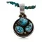 Handmade Certified Authentic Navajo .925 Sterling Silver Turquoise Native American Necklace 390747204832