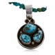 Handmade Certified Authentic Navajo .925 Sterling Silver Turquoise Native American Necklace 390747204832