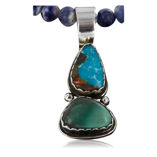 Handmade Certified Authentic Navajo .925 Sterling Silver Turquoise Native American Necklace 390750315098 Handmade Certified Authentic Navajo .925 Sterling Silver Turquoise Native American Necklace 390750315098
