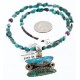 Handmade Certified Authentic Navajo .925 Sterling Silver  Turquoise Native American Necklace 390774845420