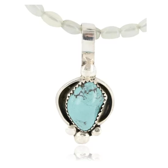 Handmade Certified Authentic Navajo .925 Sterling Silver Turquoise Native American Necklace 390785612604 Handmade Certified Authentic Navajo .925 Sterling Silver Turquoise Native American Necklace 390785612604