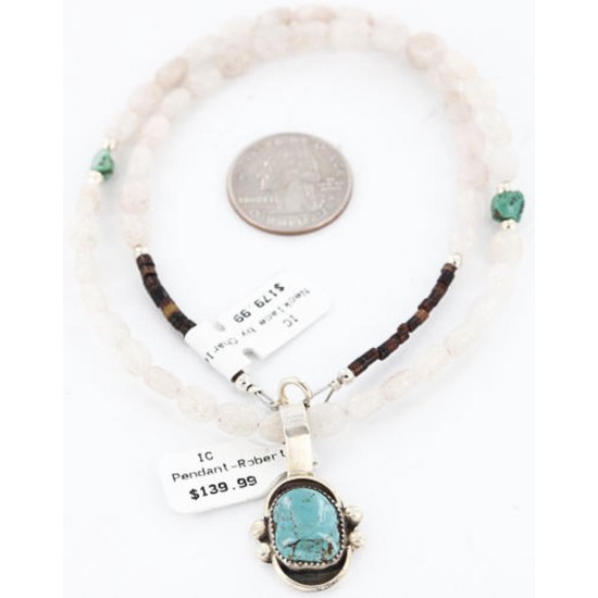 Handmade Certified Authentic Navajo .925 Sterling Silver Turquoise Native American Necklace 390786340866 Handmade Certified Authentic Navajo .925 Sterling Silver Turquoise Native American Necklace 390786340866