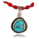 Handmade Certified Authentic Navajo .925 Sterling Silver Turquoise Native American Necklace 390791258859