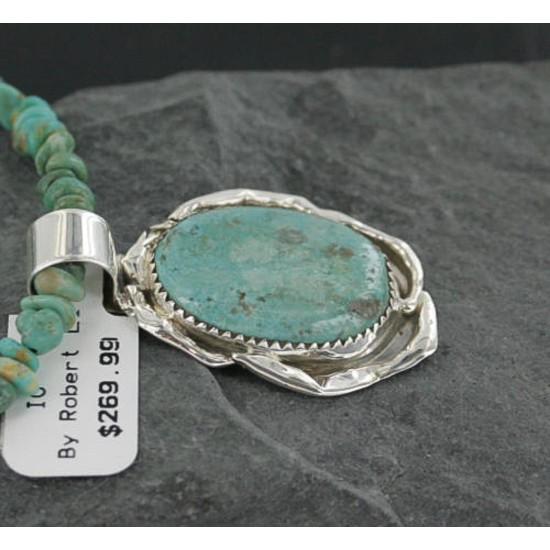 Handmade Certified Authentic Navajo .925 Sterling Silver Turquoise Native American Necklace & Pendant 370923819892 Handmade Certified Authentic Navajo .925 Sterling Silver Turquoise Native American Necklace & Pendant 370923819892