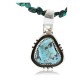 Handmade Certified Authentic Navajo .925 Sterling Silver Turquoise Native American Necklace & Pendant 371013481159
