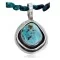 Handmade Certified Authentic Navajo .925 Sterling Silver Turquoise Native American Necklace & Pendant 390738955204