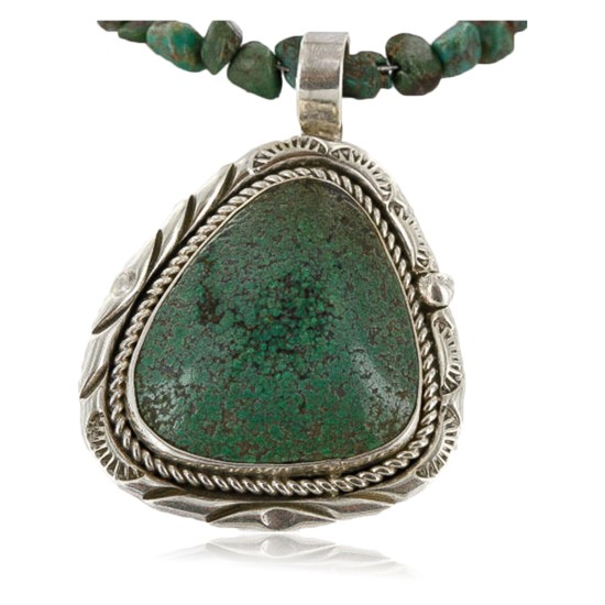 Handmade Certified Authentic Navajo .925 Sterling Silver Turquoise Native American Necklace & Pendant 390751176396 Handmade Certified Authentic Navajo .925 Sterling Silver Turquoise Native American Necklace & Pendant 390751176396