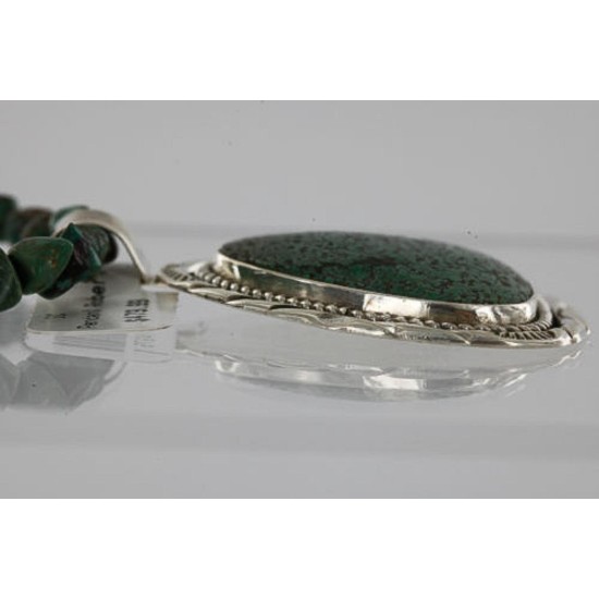 Handmade Certified Authentic Navajo .925 Sterling Silver Turquoise Native American Necklace & Pendant 390751176396 Handmade Certified Authentic Navajo .925 Sterling Silver Turquoise Native American Necklace & Pendant 390751176396