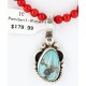 Handmade Certified Authentic Navajo .925 Sterling Silver Turquoise Native American Necklace & Pendants 390789028607