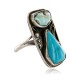 Handmade Certified Authentic Navajo .925 Sterling Silver Turquoise Native American Ring  371060814636 All Products 371060814636 371060814636 (by LomaSiiva)