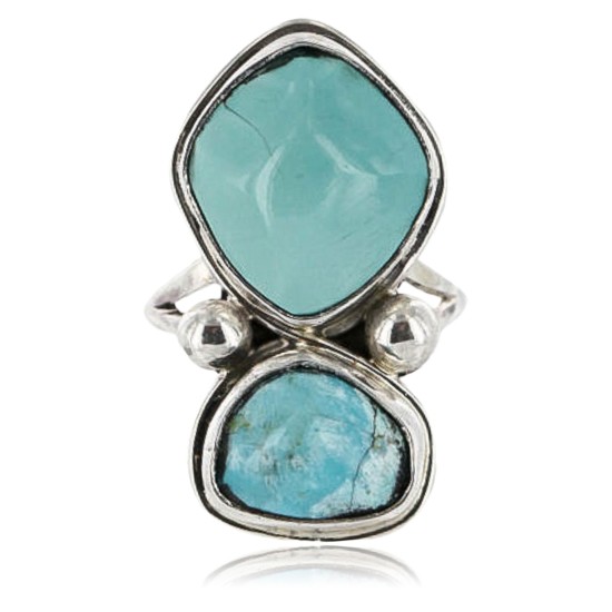 Handmade Certified Authentic Navajo .925 Sterling Silver Turquoise Native American Ring 390837320428 Handmade Certified Authentic Navajo .925 Sterling Silver Turquoise Native American Ring 390837320428