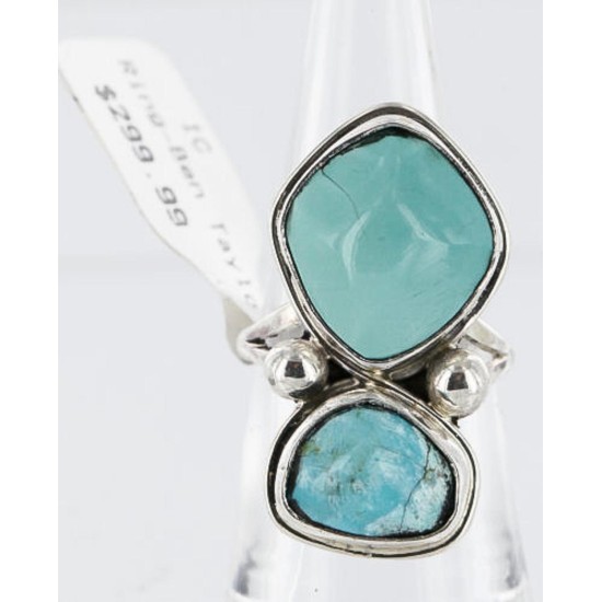 Handmade Certified Authentic Navajo .925 Sterling Silver Turquoise Native American Ring 390837320428 Handmade Certified Authentic Navajo .925 Sterling Silver Turquoise Native American Ring 390837320428