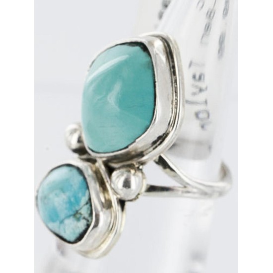 Handmade Certified Authentic Navajo .925 Sterling Silver Turquoise Native American Ring 390837320428 Handmade Certified Authentic Navajo .925 Sterling Silver Turquoise Native American Ring 390837320428