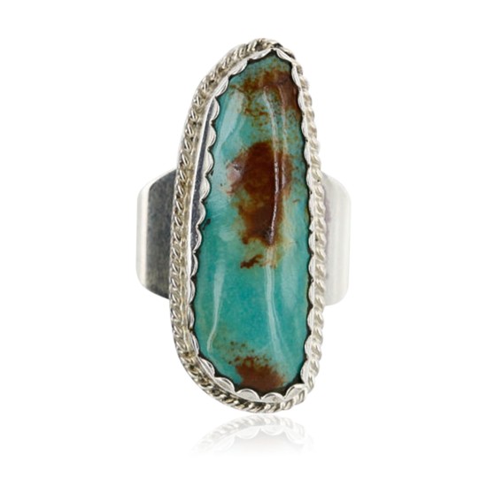 HANDMADE Certified Authentic Navajo .925 Sterling Silver Turquoise Native American Ring  390886752331