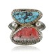 Handmade Certified Authentic Navajo .925 Sterling Silver Turquoise Spiny Oyster Native American Ring  370958859865