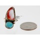 Handmade Certified Authentic Navajo .925 Sterling Silver Turquoise Spiny Oyster Native American Ring  371007390208